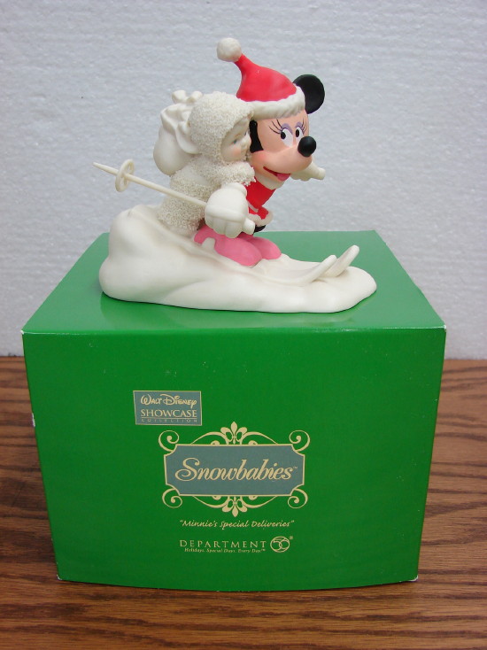 Dept. 56 Snowbabies Wizard of Oz Toto Disney Minnie Mouse, Moose-R-Us.Com Log Cabin Decor