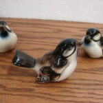 Porcelain Austria Sparrow China Birds Set of Three E&R - Image 2