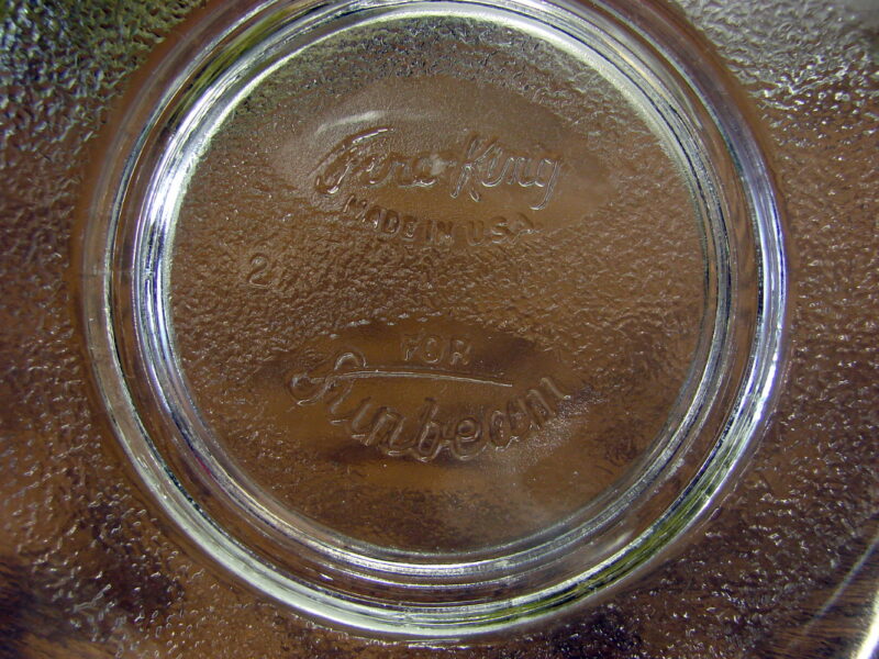 Vintage Mixer Bowl Set Fire King for Sunbeam Clear Glass Pour Spout 6 &#038; 9 Inch Mixing, Moose-R-Us.Com Log Cabin Decor