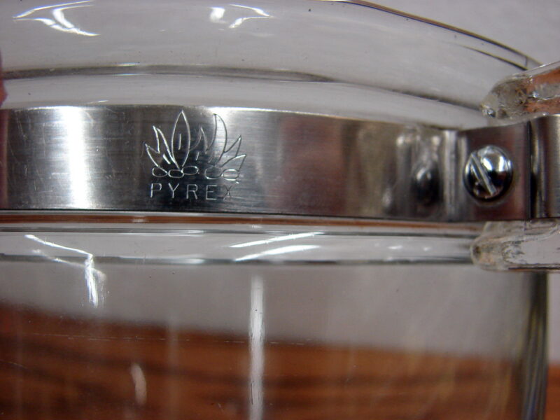Vintage PYREX Flameware Glass Double Boiler Pot 1.5 Quart Pan, Moose-R-Us.Com Log Cabin Decor
