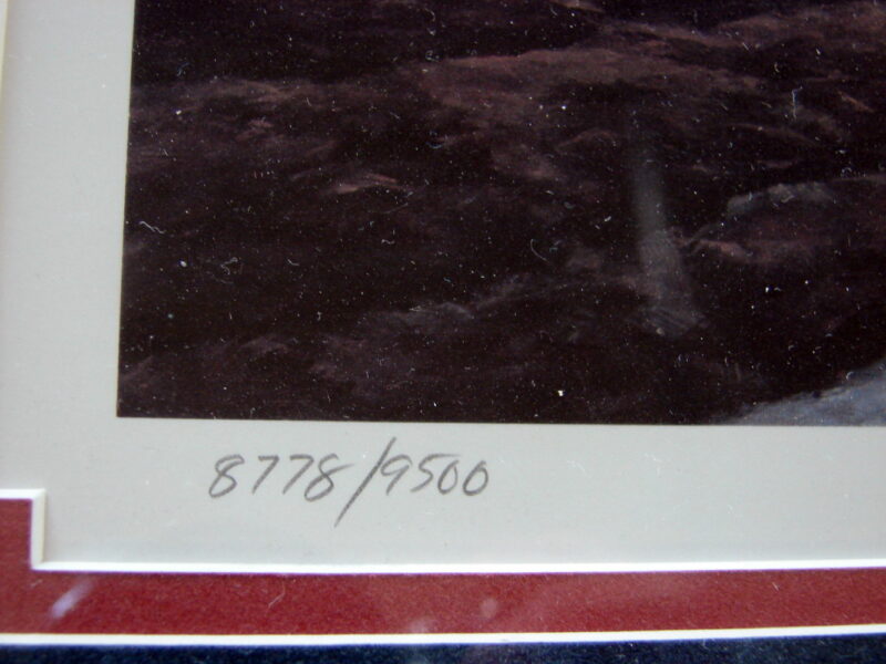 Terry Redlin &#8220;Lights Of Home&#8221; 1987 Framed 8778/9500 COA Artist Signed Framed Matted Picture, Moose-R-Us.Com Log Cabin Decor