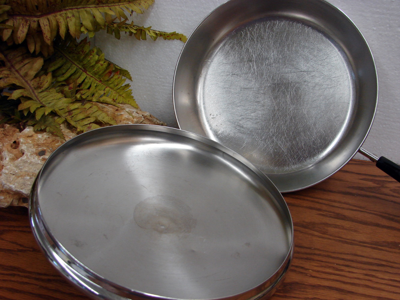 Vintage Copper Bottom Revere Ware 10" Skillet Frying Pan w/ Lid Chicken Fryer - Image 2