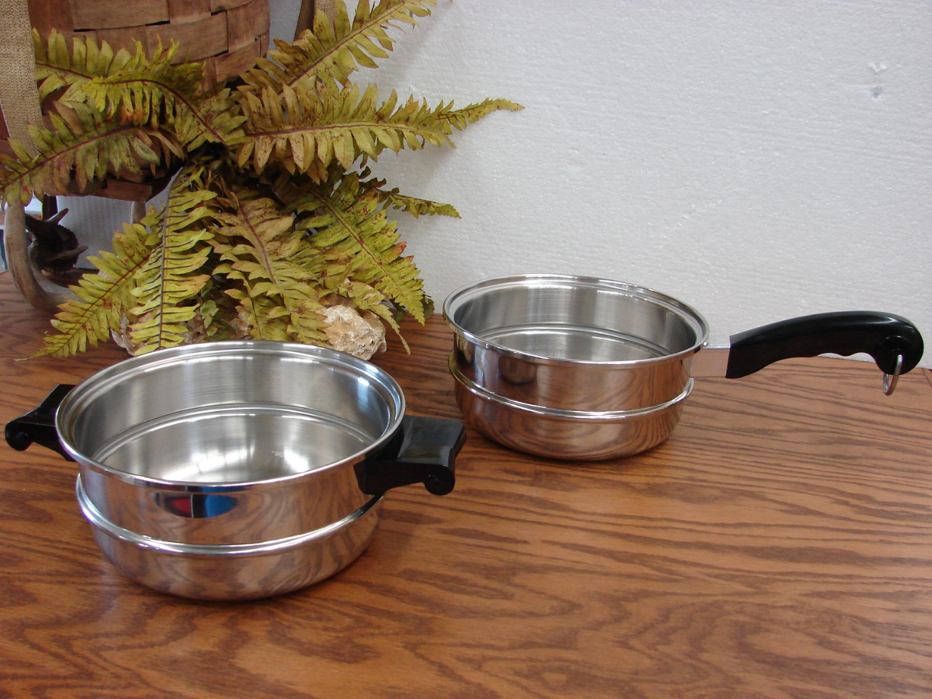 Vintage Revere Ware Copper Clad Stainless Steel 3 QT Saucepan w/ Vented Lid