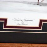 Jim Hansel Artwork Winter Retreat Pheasant Wild Game Old Truck Framed Matted Picture - Image 3
