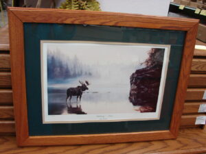 Marian Anderson Reflections Framed Matted Moose Signed Numbered Artwork