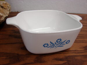 Corning Ware Blue Cornflower USA P-43 Mini Pan Casserole Dish 2 3/4 Cup