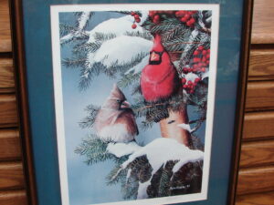 Kevin Daniel Winter Cardinals Framed Matted Signed Numbered COA
