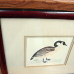 Vintage Wild Game Bird Horizontal Framed Matted Print Drawing - Image 2