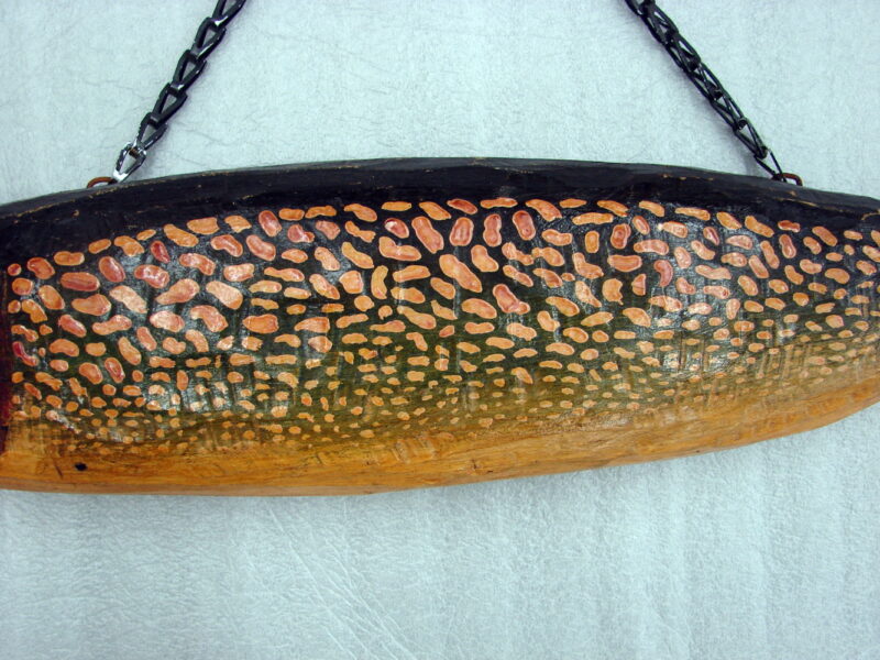 Vintage Duluth Fish Decoys DFD David Perkins Folk Art Fish Spearing Decoy #1, Moose-R-Us.Com Log Cabin Decor