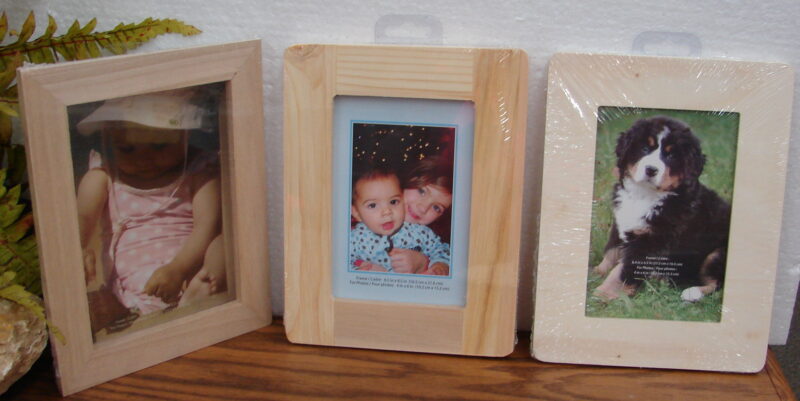 Unfinished Pine Wood Frame Shadowbox 4&#215;6 5&#215;7 Craft Frames, Moose-R-Us.Com Log Cabin Decor