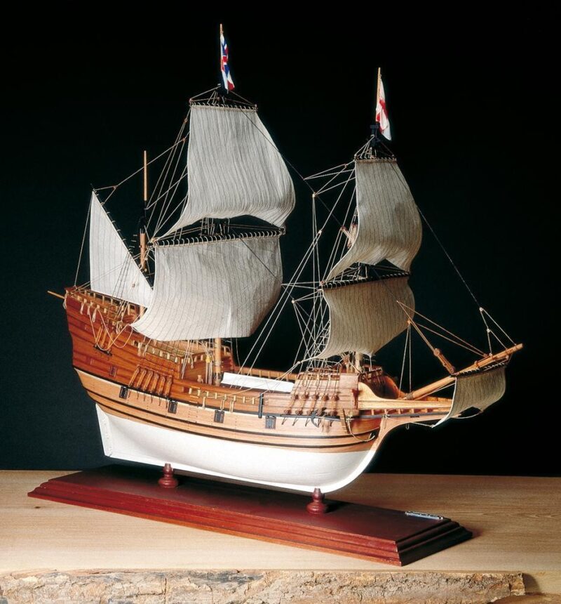 Museum Quality Amati Wooden Model NIB Mayflower Wood Ship Kit Made in Italy, Moose-R-Us.Com Log Cabin Decor