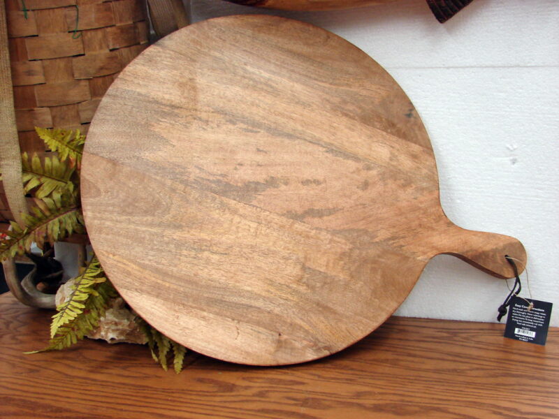 Artisan Entertaining Serving Mango Wood Oversized 20&#8243; Round Charcuterie Board, Moose-R-Us.Com Log Cabin Decor