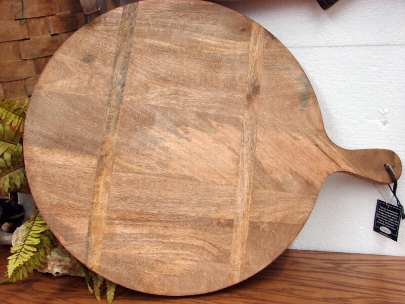 Artisan Entertaining Serving Mango Wood Oversized 20&#8243; Round Charcuterie Board, Moose-R-Us.Com Log Cabin Decor