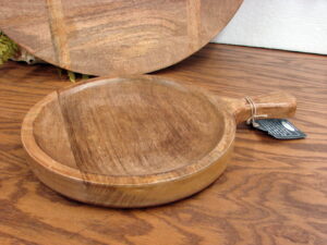 Artisan Entertaining Serving Mango Wood Oversized 20&#8243; Round Charcuterie Board, Moose-R-Us.Com Log Cabin Decor