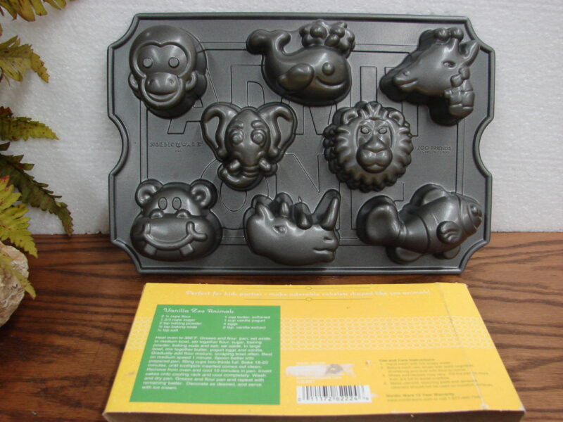 Scandinavian Nordic Ware Heavy Duty Zoo Friends Cakelet Mold Cake Pan, Moose-R-Us.Com Log Cabin Decor
