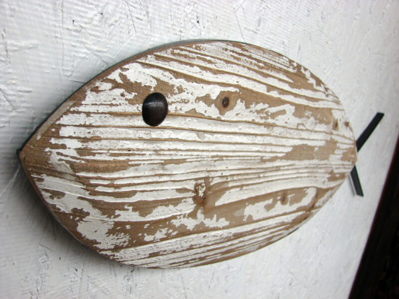 Rustic Distressed Wood Iron Wall Fish Fishing Cottage Cabin Decor, Moose-R-Us.Com Log Cabin Decor