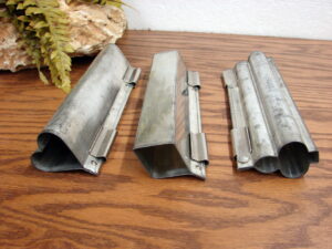 Vintage Hinged Metal Ateco Ice Box Cookie Moulds Refrigerator Cookie Dough