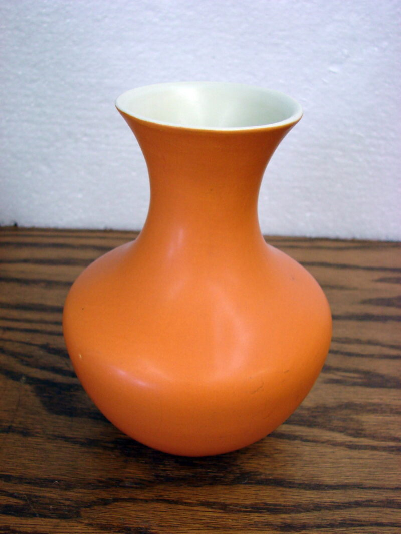 Vintage Coors Golden CO Pottery Vase Matte Finish Orange Terra Cotta Ringware, Moose-R-Us.Com Log Cabin Decor