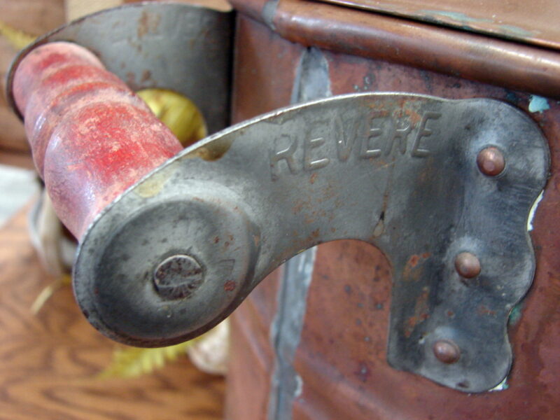 Vintage Revere Ware Copper Boiler with Lid Wash Tub Basin Farmhouse Antique Primitive, Moose-R-Us.Com Log Cabin Decor