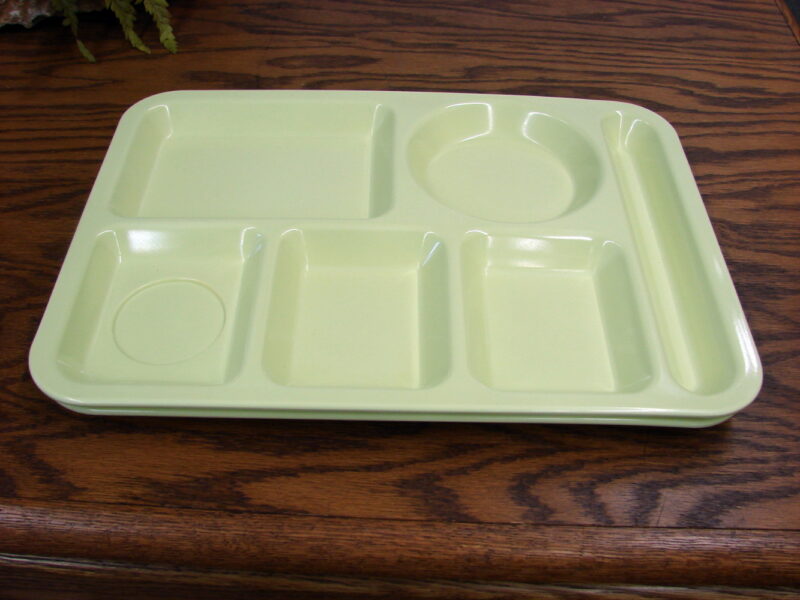 Vintage Heavy Duty Compartment Lunch Food Divided Plate Tray, Moose-R-Us.Com Log Cabin Decor