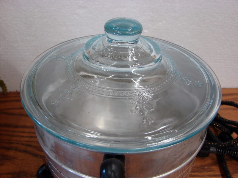 Vintage Fire King Blue Sapphire Popcorn Popper Space Age MCM, Moose-R-Us.Com Log Cabin Decor