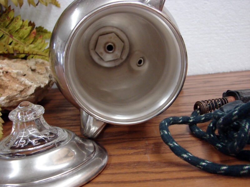 Vintage Art Deco Silverplate Bakelite Universal Coffee Urn Server Decor, Moose-R-Us.Com Log Cabin Decor