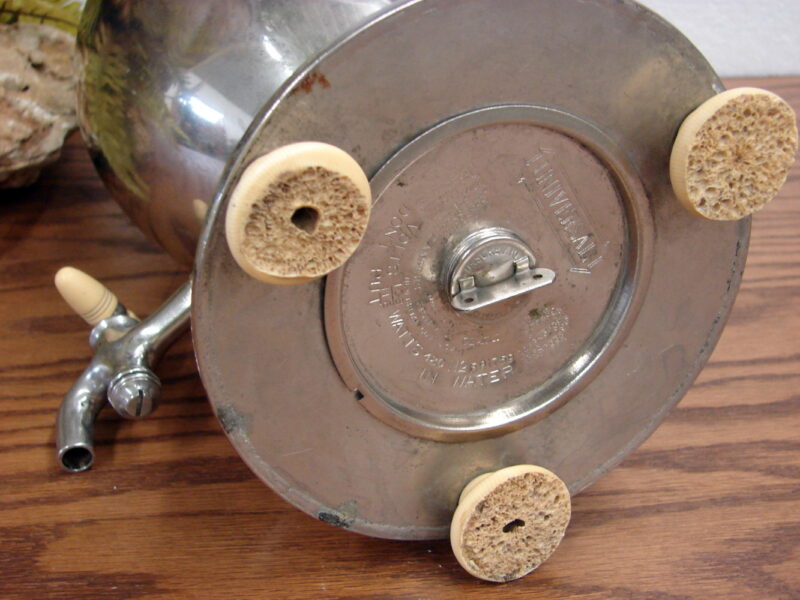 Vintage Art Deco Silverplate Bakelite Universal Coffee Urn Server Decor, Moose-R-Us.Com Log Cabin Decor