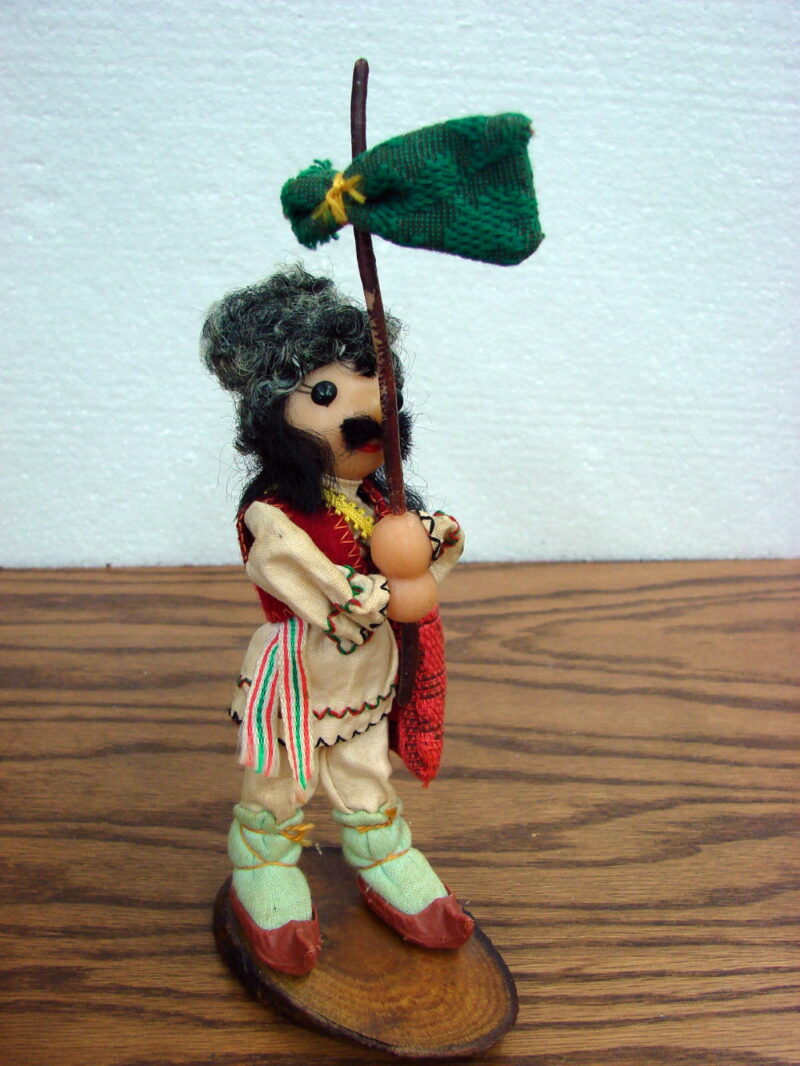 Vintage USSR Ukraine Traditional Costume Cloth Wool Doll Figurine 4 Piece Set, Moose-R-Us.Com Log Cabin Decor