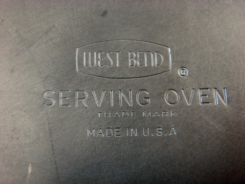 Vintage West Bend Serving Oven Bun Warmer Copper Chrome Alumnium Dome Lid Complete, Moose-R-Us.Com Log Cabin Decor