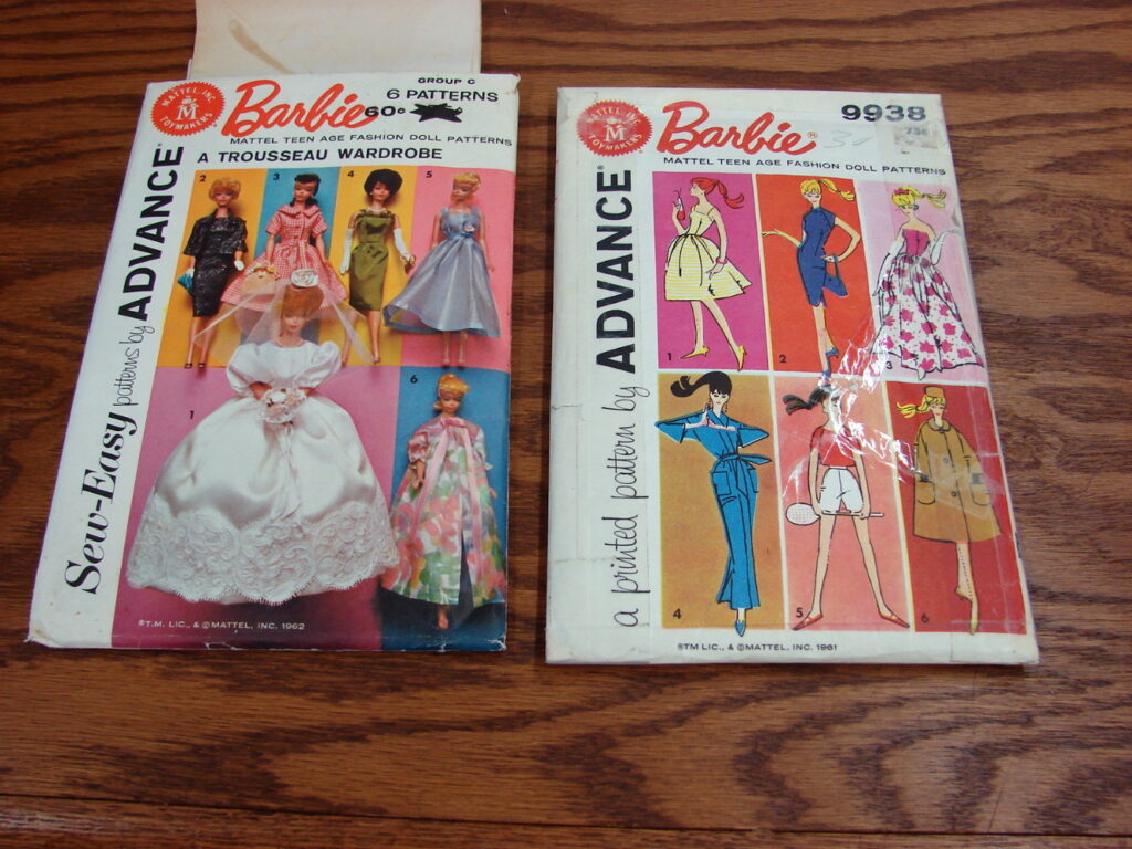 Vintage Barbie Talking Charmin' Chatty Doll Clothes Patterns - Moose-R ...