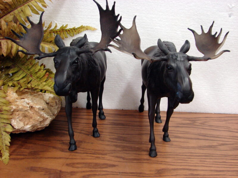 Breyer Elk Ram Moose Pronghorn Whitetail Deer Buck Doe Fawn Big Game Figurine, Moose-R-Us.Com Log Cabin Decor