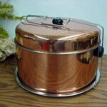 Vintage 1950's Retro Kitchen Bakery Cake Carrier Aluminum Tin Metal