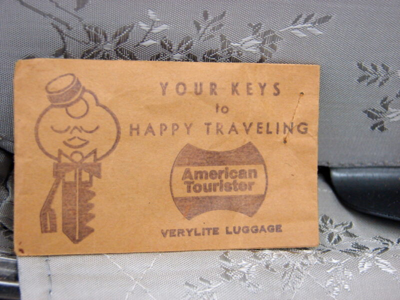 Vintage American Tourister Round Suitcase Luggage Tiara Train Hat Box, Moose-R-Us.Com Log Cabin Decor
