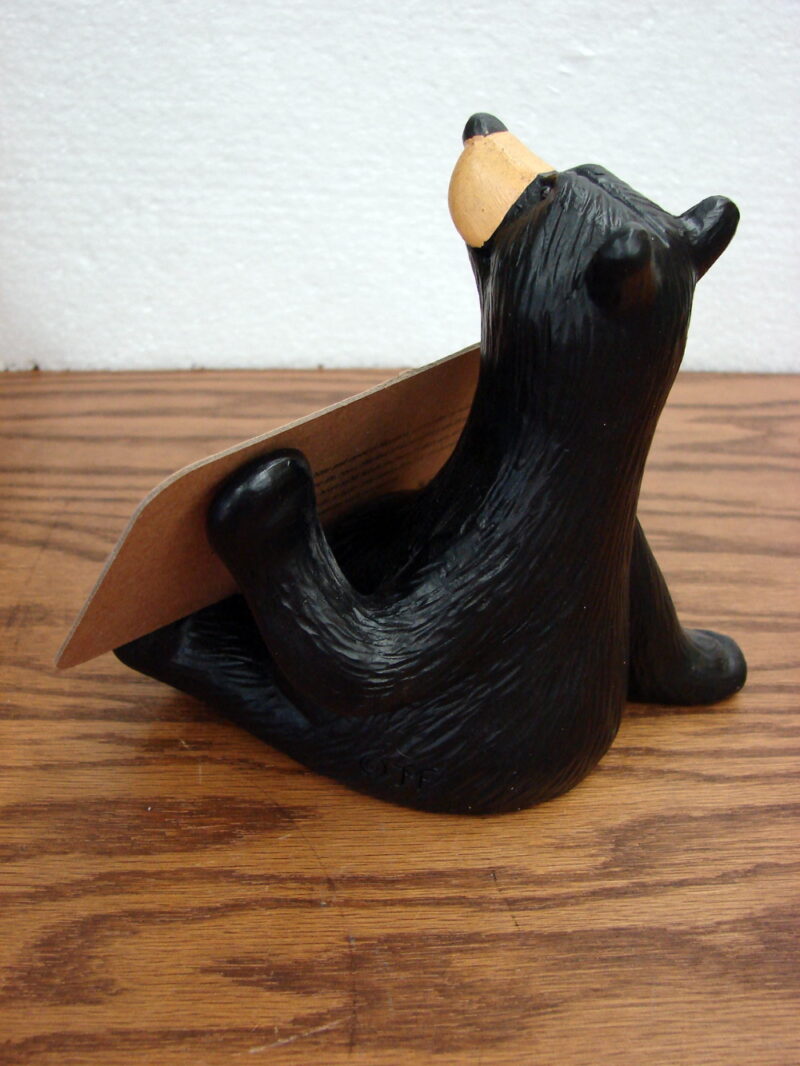 New Big Sky Carvers Bearfoots Bears Jeff Fleming Butler Bear Cell Phone Caddy, Moose-R-Us.Com Log Cabin Decor