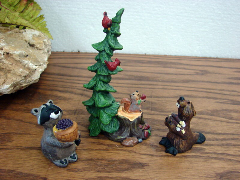 New Big Sky Carvers Bearfoots Bears Jeff Fleming Forest Nativity Gift Bearers, Moose-R-Us.Com Log Cabin Decor