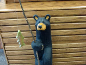 New Big Sky Carvers Bearfoots Bears Jeff Fleming Grand Fisher Bear Fishing
