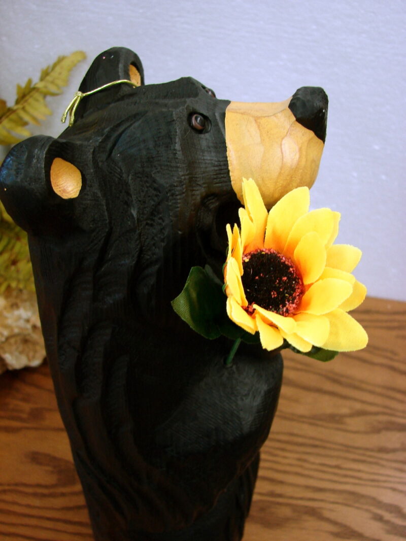 New Big Sky Carvers Bearfoots Bears Jeff Fleming Grand Sunny Greetings Sunflower, Moose-R-Us.Com Log Cabin Decor