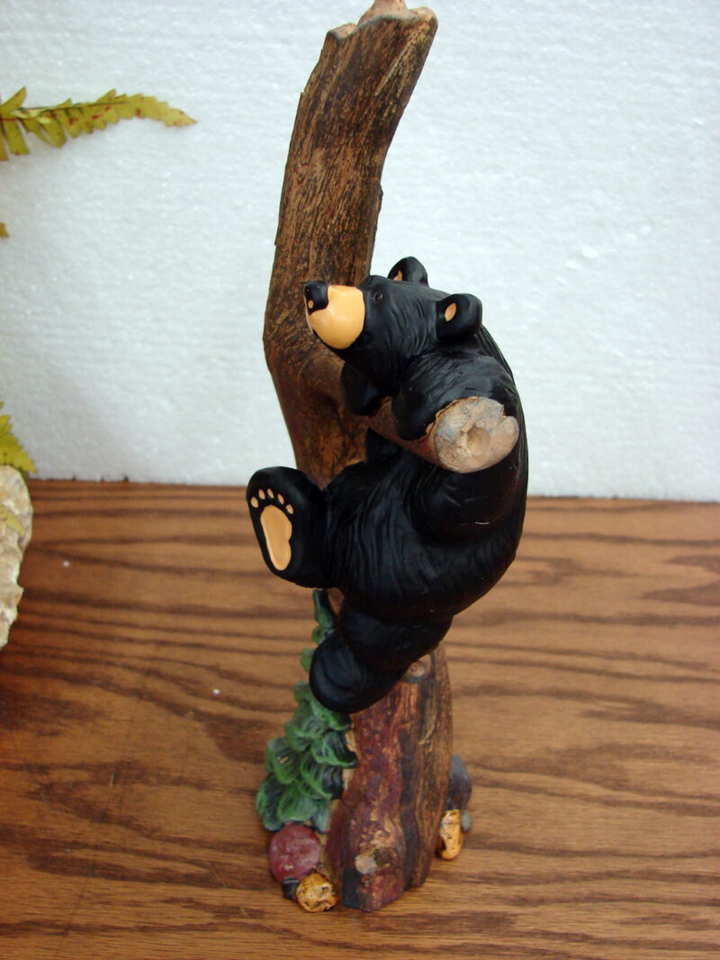 New Big Sky Carvers Bearfoots Bears Jeff Fleming Hang in There Bear, Moose-R-Us.Com Log Cabin Decor