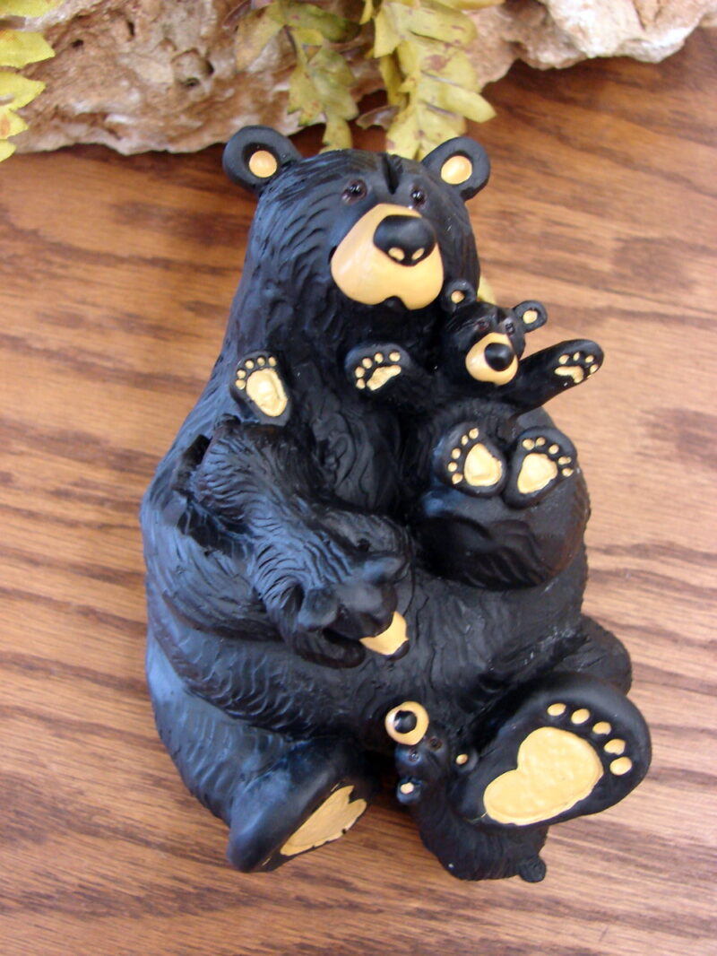 New Big Sky Carvers Bearfoots Bears Jeff Fleming Home Again Bear Hugs, Moose-R-Us.Com Log Cabin Decor