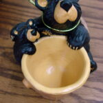 New Big Sky Carvers Bearfoots Bears Jeff Fleming Honey Pot Accessory Holder - Image 2