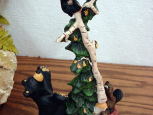 New Big Sky Carvers Bearfoots Bears Jeff Fleming Love Birds Swing Figurine, Moose-R-Us.Com Log Cabin Decor