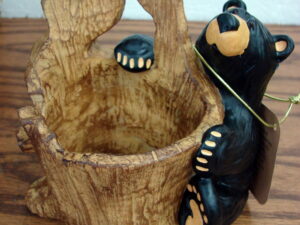 New Big Sky Carvers Bearfoots Bears Jeff Fleming Love Birds Swing Figurine, Moose-R-Us.Com Log Cabin Decor