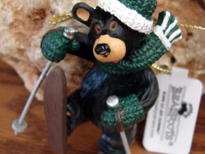 New Big Sky Carvers Bearfoots Bears Jeff Fleming Bear Ski Tumble Ornament