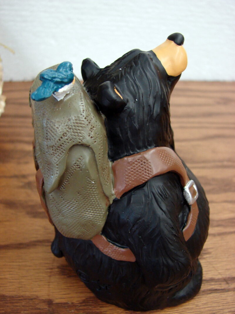 New Big Sky Carvers Bearfoots Bears Jeff Fleming Walk About Hiking Bear Figurine, Moose-R-Us.Com Log Cabin Decor