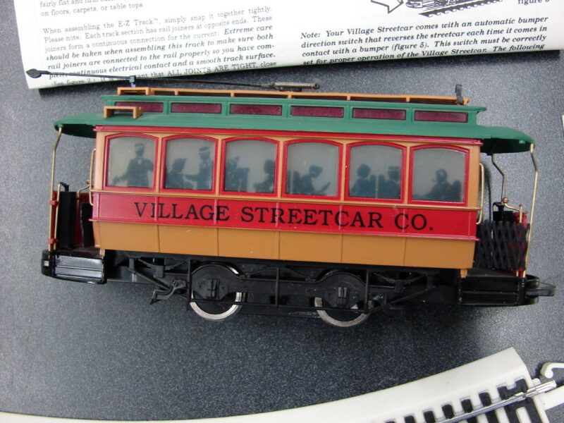 Dept 56 &#8220;Village Streetcar&#8221; with Original Box for Parts, Moose-R-Us.Com Log Cabin Decor