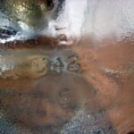 Vintage Hazel Atlas Glass Embossed Hoosier Square Coffee Jar w/ Lid - Image 2