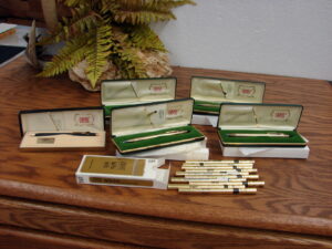 Vintage Cross Pen Pencil ITT Logo Lot Authentic Refills Classic Gold Boxes Sleeves