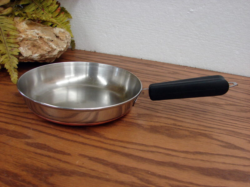 Vintage 7 inch Norris Ware Thermic Ray Vapor Seal Stainless Steel Skillet, Moose-R-Us.Com Log Cabin Decor