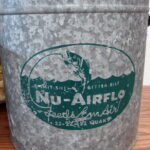 Vintage Massive Galvanized Tin Nu-Airflo Minnow Bucket Complete 22 Quart - Image 2