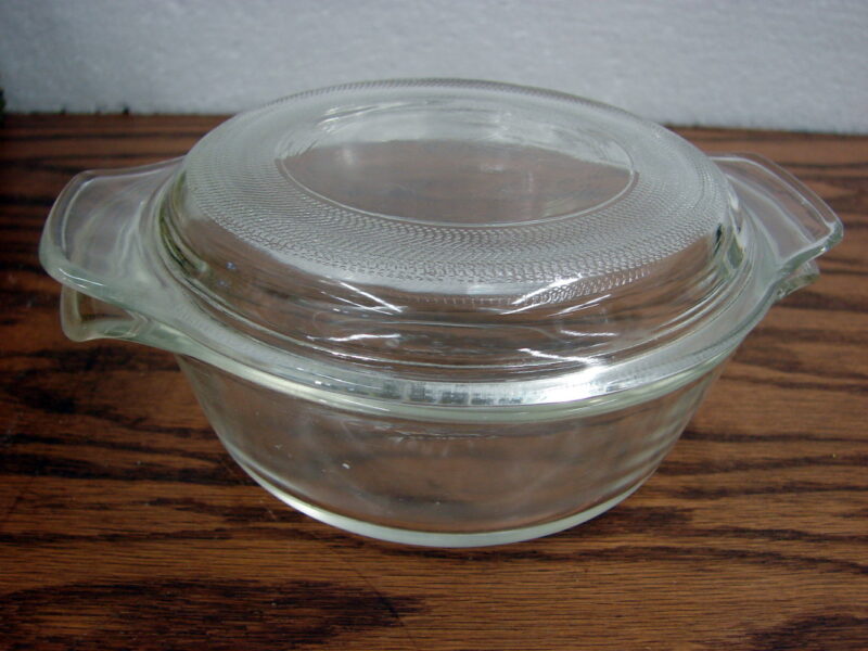 Vintage Anchor Hocking Fire-King 12 Oz Individual Casserole w/ Lid, Moose-R-Us.Com Log Cabin Decor